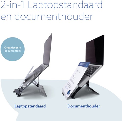 Laptopstandaard R-Go Riser Documenthouder 1 Stuk-1