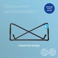 Laptopstandaard R-Go Travel Zwart 1 Stuk-2