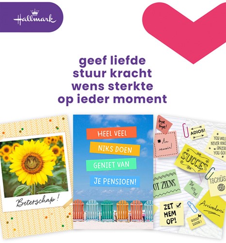 Wenskaart Hallmark Business Box zakelijke momenten A4 navulset à 8 stuks