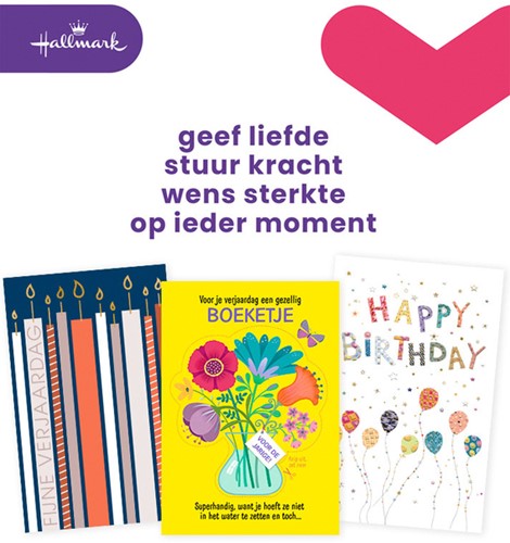 Wenskaart Hallmark Business Box verjaardag navulset à 12 stuks