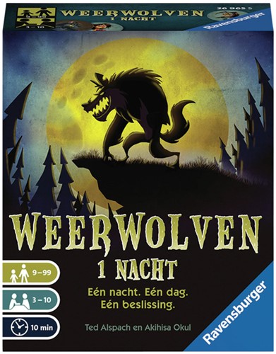 Kaartspel Weerwolven 1 nacht 1 Doos