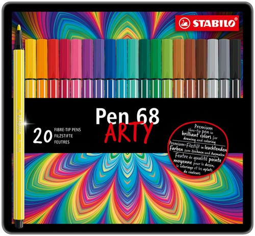 Viltstift STABILO Pen 68/20 Arty M ass 20st 20 Stuk