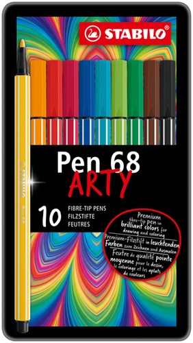 Viltstift STABILO Pen 68/10 Arty M ass 10st 10 Stuk