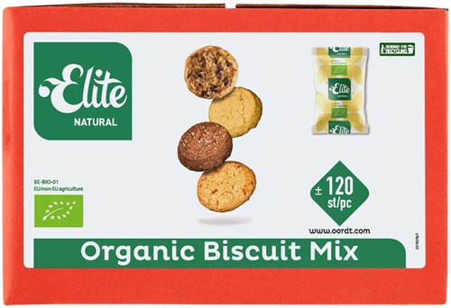 Koekjes Elite Natural biologische biscuit mix 120 Stuk-2