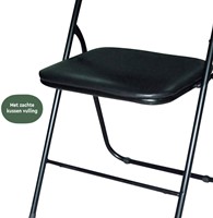 Klapstoel BRASQ FC100 Zwart 1 Stuk-1