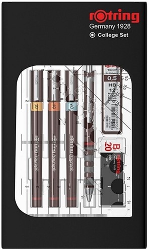 Tekenset rOtring Isograph 7-delig 1 Stuk