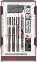 Tekenset rOtring Isograph College 0.25-0.35-05mm 1 Stuk
