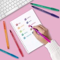 Balpen Paper Mate Inkjoy 100 UF blauw 1 Stuk-3