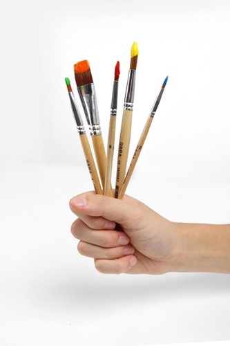 Penseel Qrea synthetisch haar  nr 8 1 Stuk-1