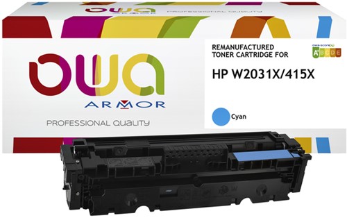 Tonercartridge OWA HP W2031X blauw 1 Stuk