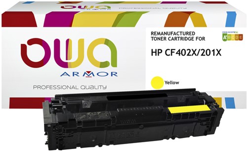 Tonercartridge OWA HP CF402X geel 1 Stuk