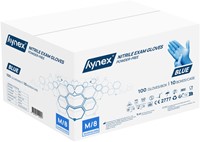 Handschoen Hynex nitril M 100st blauw 100 Stuk-2