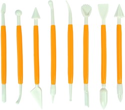 Boetseerspatel Conda set à 8 stuks 15 cm plastic 8 Stuk