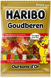 Snoep Haribo Goudbeertjes zak 250gr 250 Gram