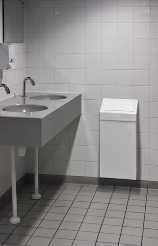 Afvalbak Vepa Bins met pushdeksel 50 liter wit 1 Stuk-3