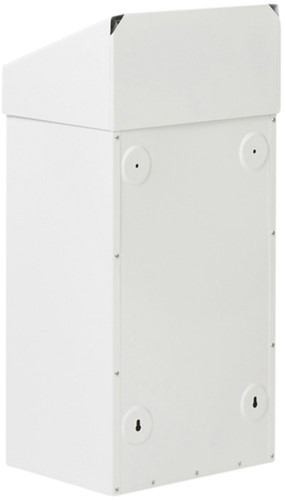 Afvalbak Vepa Bins met pushdeksel 50 liter wit 1 Stuk-2