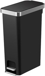 Pedaalemmer EKO Hana Slim 40 liter zwart 1 Stuk