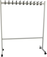 Garderoberek Vepa Bins verrijdbaar 22 haken zilver 1 Stuk