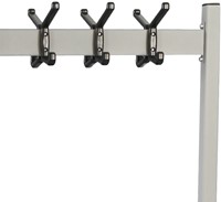 Garderoberek Vepa Bins verrijdbaar 22 haken zilver 1 Stuk-2