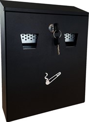 Asbak BRASQ wand 32x26cm zwart 1 Stuk