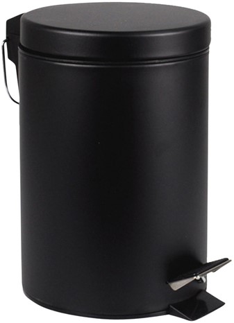 Pedaalemmer BRASQ 12 liter zwart 1 Stuk