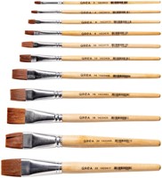 Kwast Qrea synthetisch set à 11 breedtes 11 Stuk-2