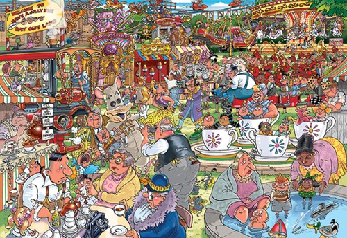 Puzzel Wasgij Destiny Spektakel In Pretpark 1000st 1 Stuk-1