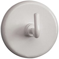 Haakmagneet MAUL 36mm 6kg wit 5 Stuk