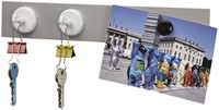 Magneet met haak MAUL 47mm trekkracht 12kg wit 5 stuks-3