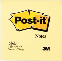 Memoblok 3M Post-it 636 76x76mm kubus geel 450 Vel-2