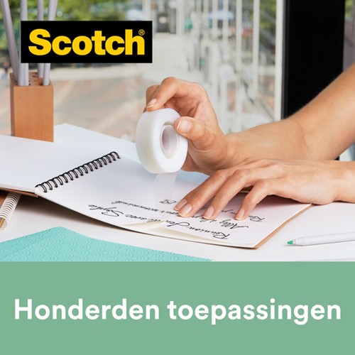 Plakband Magic 810 19mmx33m14rol+houder zw 15 Stuk-3