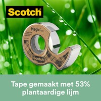 Plakband Scotch Magic 919 19mmx20m + afroller 1 Stuk-3