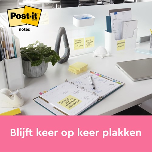Memoblok 3M Post-it 655 76x127mm geel 16+4 gratis 20 Stuk-3