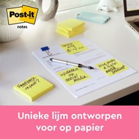 Memoblok 3M Post-it 655 76x127mm geel 16+4 gratis 20 Stuk-1