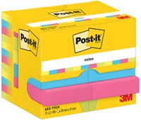 Memoblok 3M Post-it 653 38x51mm neon assorti kleur 12 Stuk-2