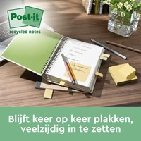 Memoblok 3M Post-it 654 76x76mm recycle geel 18+6 24 Stuk-2