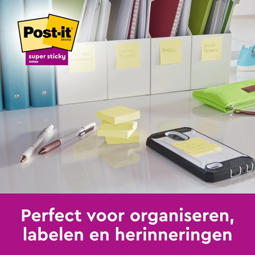 Memoblok 3M Post-it 622 SS 47.6x47.6mm geel 21+3 24 Stuk-2