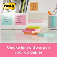 Memoblok 3M Post-it 654 76x76mm Energetic Colours 6 Stuk-3
