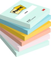 Memoblok 3M Post-it 654 76x76mm Beachside Colour 6 Stuk
