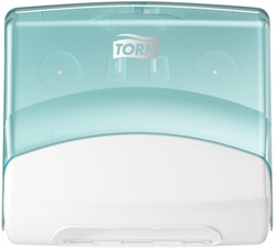 Reinigingsdoekdispenser Tork W4 gevouwen turquoise 1 Stuk
