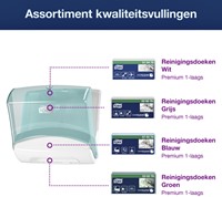 Reinigingsdoekdispenser Tork W4 gevouwen turquoise 1 Stuk-3