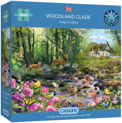 Puzzel Gibsons Woodland Glade 1000 stukjes 1 Stuk