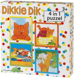 Puzzel Dikkie Dik 4 in 1 1 Stuk