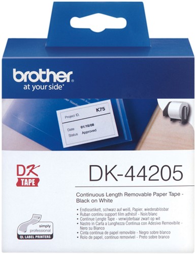 Etiket Brother DK44205 doorlopend 62mm 30m wit 30 Meter-2