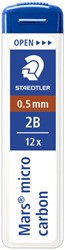 Potloodstift Staedtler mars micro carbon 0.5 mm 2b 12 Stuk
