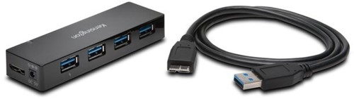 Hub Kensington USB 3.0 4-poorten met oplader 1 Stuk-2