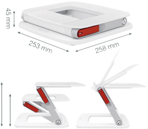 Laptopstandaard Leitz Ergo verstelbare multihoek 1 Stuk-3