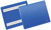 Documenthoes Durable zelfklevend A6 liggend blauw 50 Stuk