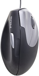 Muis Ergofy SRM VS4 rechts draad zilver/zwart 1 Stuk