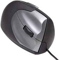 Muis Ergofy SRM VS4 rechts draad zilver/zwart 1 Stuk-2